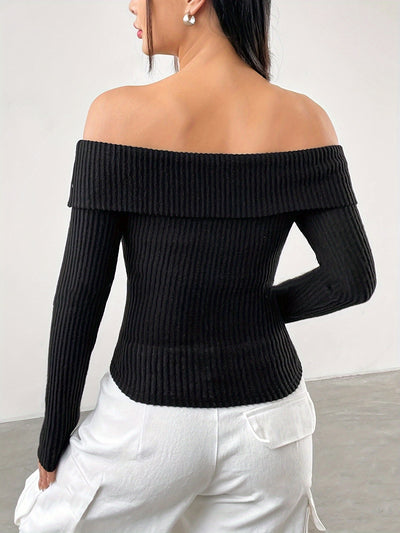 Charlotte – Off-Shoulder Crop Top